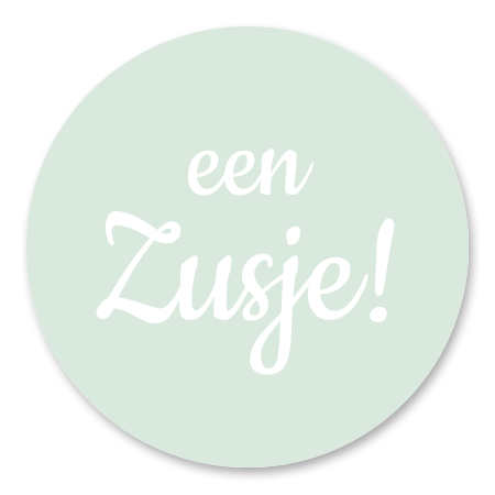 Een zusje tekst - groen